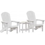 Omaxi 902153 Zahradní lounge nábytek 3 ks Bílá 38 x 38 x 46 cm Polyethylen – Hledejceny.cz
