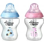 Tommee Tippee láhev s obrázky C2N 2ks me modrá 260ml – Sleviste.cz