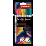 Stabilo Pen 68 brush 10 ks sada – Zboží Dáma