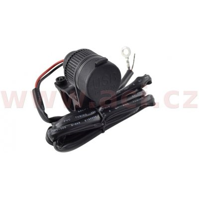 dvojitá USB zásuvka s uchycením na řídítka 18649 | Zboží Auto