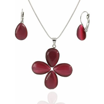 Foxette Vínová Cats Eye souprava šperků JF_0188 – Sleviste.cz