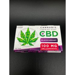 Euphoria Žvýkačky s CBD 100mg Černý rybíz 17 g