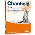 Chanhold 45mg Spot-on pro kočky 2,6-7,5kg 3x0,75ml – HobbyKompas.cz