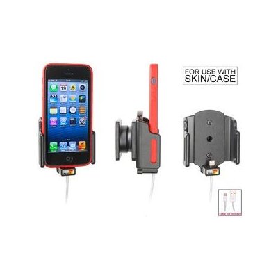 Brodit držák do auta na Apple iPhone 5/5S/5C/SE v pouzdru, nastavitelný, s průchodkou pro Lightning 514435 – Zboží Mobilmania