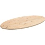 Omaxi 805463 Stolní deska 90 x 45 x 2,5 cm masivní borovice oválná – Zboží Dáma