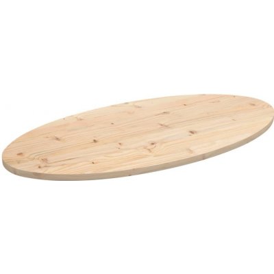 Omaxi 805463 Stolní deska 90 x 45 x 2,5 cm masivní borovice oválná – Zboží Dáma