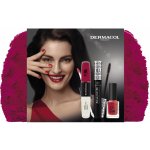 Dermacol Magnum Black řasenka pro objem 9 ml + 07 matná tekutá rtěnka 4,5 ml + 21 Monroe Red dlouhotrvající lak na nehty 11 ml – Sleviste.cz