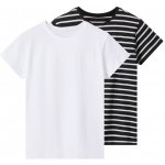 Esmara Kids dívčí triko 2 kusy černá/bílá – Zbozi.Blesk.cz