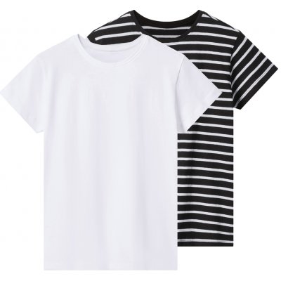 Esmara Kids dívčí triko 2 kusy černá/bílá – Zbozi.Blesk.cz