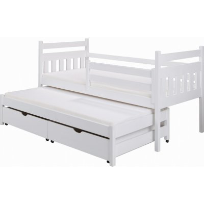 DP - detske postele Dětská postel HUBERT s výsuvným lůžkem a úložným prostorem Barva: Dub, Rozměr: 80x200