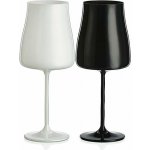 Crystalex Sklenice na víno Black White 2 x 400 ml – Hledejceny.cz