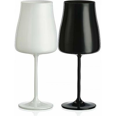 Crystalex Sklenice na víno Black White 2 x 400 ml – Hledejceny.cz