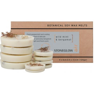 Stoneglow Vonný vosk do aromalampy Wild Mint Bergamot 10 ks 124 g přírodní barva vosk – Hledejceny.cz