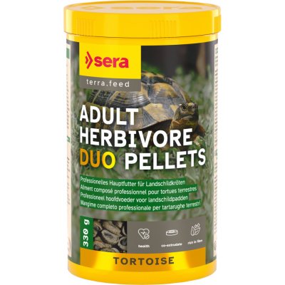 Sera Tortoise Adult Herbivore Duo Pellets 1000 ml – Zboží Mobilmania