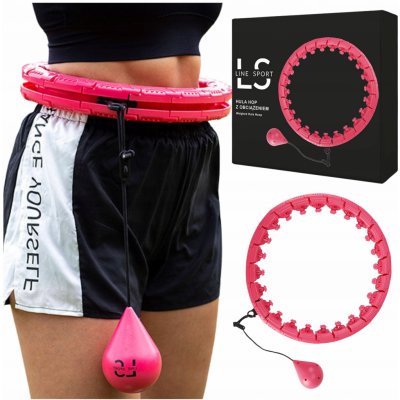 Line Sport Hula hoop s výstupky 45 cm růžová – Zboží Dáma