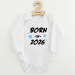 New Baby Dětské body s potiskem BORN IN 2026 blue – Hledejceny.cz
