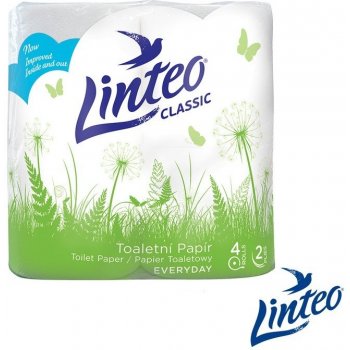 Linteo Classic bílý 200 útržků 2-vrstvý 4 ks