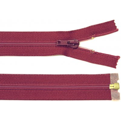 Spirálový zip no.5 rozepínací 90cm - více barev color: 563 červená tmavá – Hledejceny.cz
