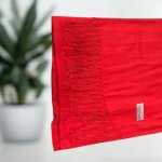 Kašmírová šála červená – Zboží Dáma