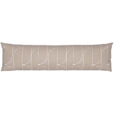 Livarno home na spaní na boku vzorovaná šedohnědá / bílá 40 x 145 cm – Zboží Dáma