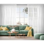 EUROFIRANY ZÁCLONA NA PÁSCE LUCY 300 CM X 250 CM CM BÍLÁ – Sleviste.cz