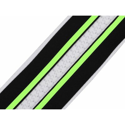 Zip kostěný No 5 metráž neon METRÁŽ - černá bílá – Hledejceny.cz
