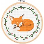 Sada na jednoduché křížkové vyšívání LIŠKA – Sleviste.cz