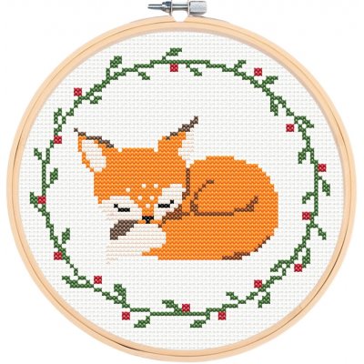 Sada na jednoduché křížkové vyšívání LIŠKA – Sleviste.cz