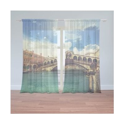 Sablio Záclony Ponte di Rialto: 2ks 150x250cm – Hledejceny.cz