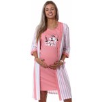 Těhotenský a kojící komplet spící lištička 1G0456 růžová – Sleviste.cz