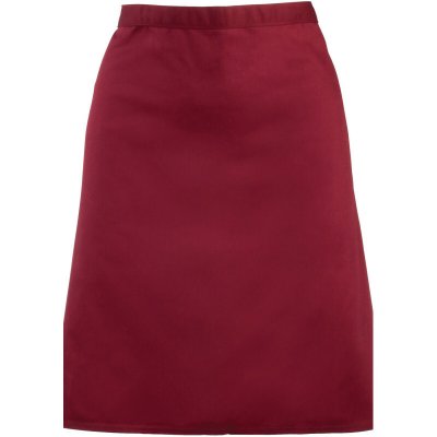 Premier Zástěra Colours PR 151 do pasu krátká COT39015137099-burgundy – Hledejceny.cz