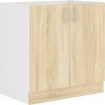 Falco Kuchyňská skříňka Sally 80-zl-2f-bb Dub sonoma – Sleviste.cz