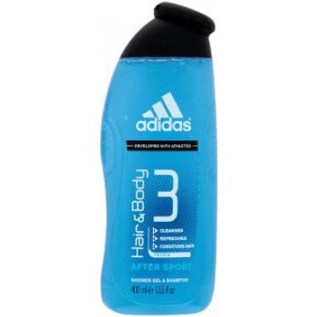 Adidas 3 Active After Sport Men sprchový gel 400 ml