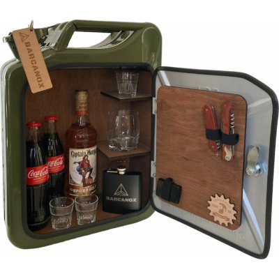 Barcanox Kanystr bar khaki hnědé dřevo – Zboží Mobilmania