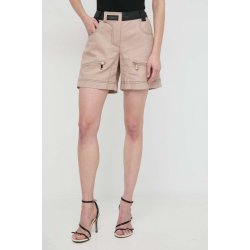 Pinko Džínové šortky dámské vzorované high waist 103029.A1NH hnědá