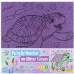 Creative Craft Group želva Malování podle čísel na třpytivém plátně sada 25 x 25 cm – Hledejceny.cz