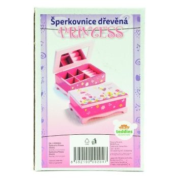 Teddies Dětská šperkovnice PRINCESS se zrcadlem