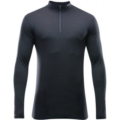Devold Breeze Merino 150 Zip Neck Man, Black – Zboží Mobilmania