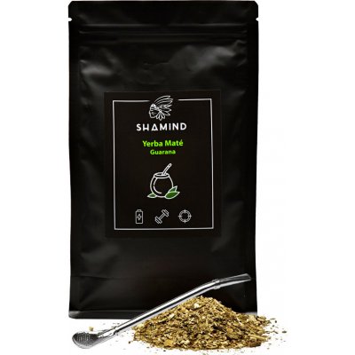 Shamind Bio Yerba Mate Guarana s bombillou Pomeranč 500 g – Zbozi.Blesk.cz