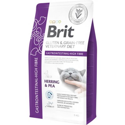 Brit Veterinary Diet Cat Grain Free Gastrointestinal High Fibre 5 kg – Sleviste.cz