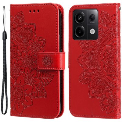 Mandala knížkové Xiaomi Redmi Note 13 X6 5G - červené – Zboží Živě
