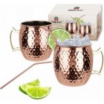 KingHoff OCELOVÝCH HRNKŮ NA NÁPOJE Moscow Mule KH-2000 500 ml – Zboží Mobilmania