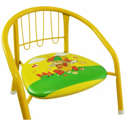 FunPlay Child-010-Yellow židle s pískajícím podsedákem kovová – Zboží Mobilmania