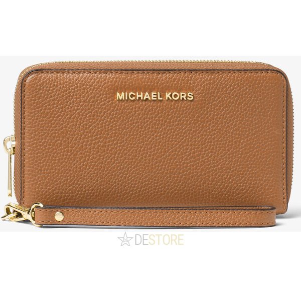 Pouzdro a kryt na mobilní telefon Pouzdro Michael Kors Mercer Large Leather Smartphone Wristlet Acorn