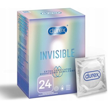 Durex Invisible Extra vlhčené 24 kusů
