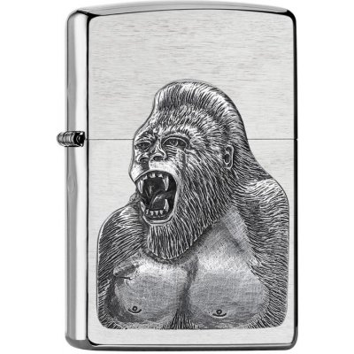 ZIPPO chrom gebürstet Plakette Gorilla 2007440 – Hledejceny.cz