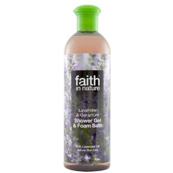 Faith in Nature přírodní sprchový gel a pěna BIO Levandule 250 ml