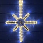 DECOLED LED světelná hvězda polaris závěsná 26 x 45 cm teple bílá – Hledejceny.cz