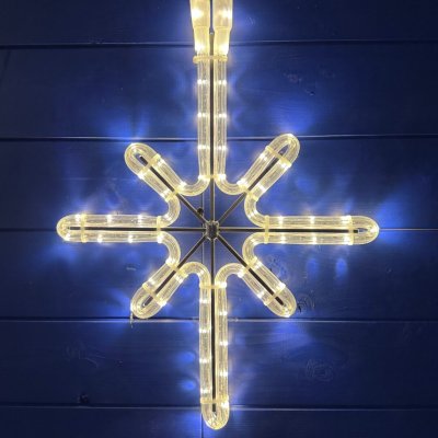 DECOLED LED světelná hvězda polaris závěsná 26 x 45 cm teple bílá – Hledejceny.cz