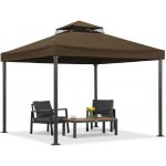 Garden Point zahradní pavilon Valencia 3x3 m Hnědý – Zboží Mobilmania